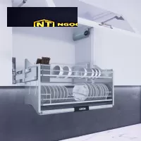 Giá bát nâng hạ nan dẹt full inox SUS304